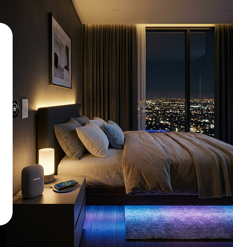 Smart Bedroom Automation Design